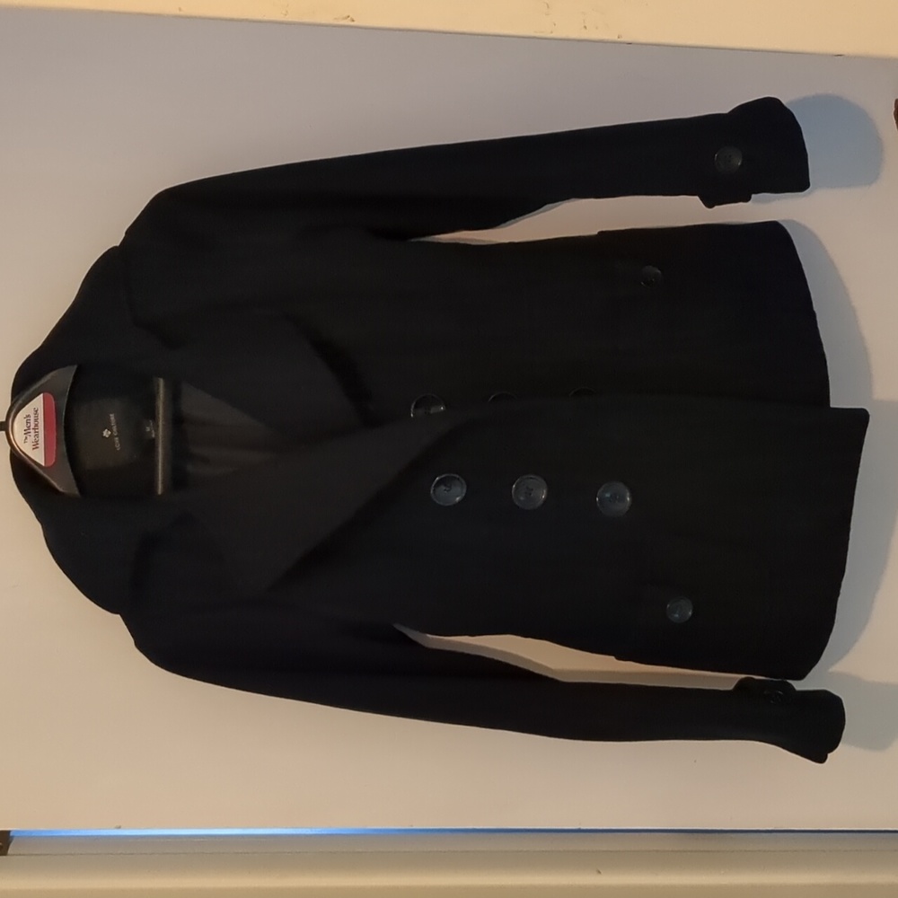 Black coat, cotton/polyester size M